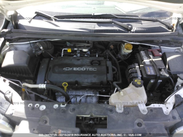 1G1JA6SH4E4134428 - 2014 CHEVROLET SONIC LS 白色 照片 10