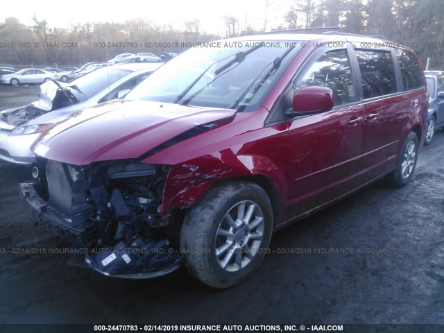 2C4RDGEG5CR385723 - 2012 DODGE GRAND CARAVAN R/T RED photo 2