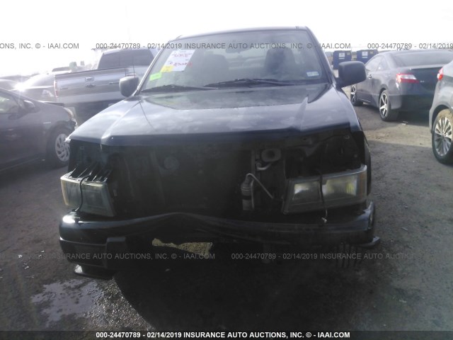 1GCCS198858208108 - 2005 CHEVROLET COLORADO BLACK photo 6