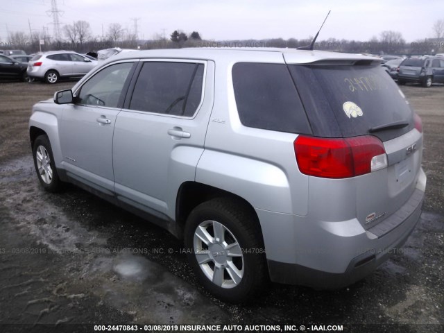 2GKALMEK3C6249695 - 2012 GMC TERRAIN SLE SILVER photo 3