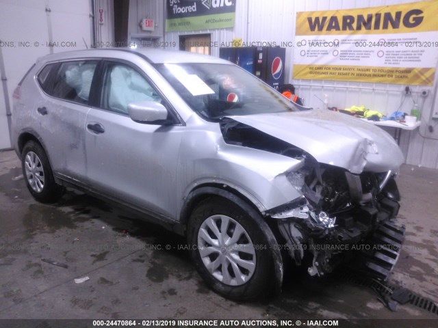 5N1AT2MV1GC777823 - 2016 NISSAN ROGUE S/SL/SV SILVER photo 1