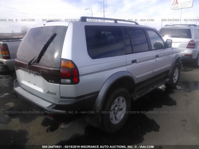 JA4MT31R02P008546 - 2002 MITSUBISHI MONTERO SPORT XLS SILVER photo 4