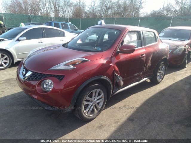 JN8AF5MR0FT513611 - 2015 NISSAN JUKE S/SV/SL/NISMO RED photo 2