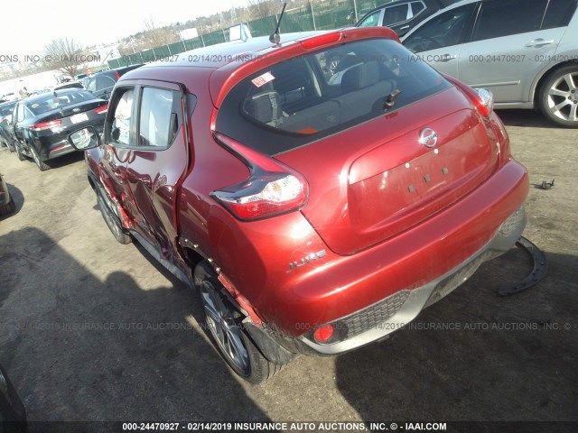 JN8AF5MR0FT513611 - 2015 NISSAN JUKE S/SV/SL/NISMO RED photo 3