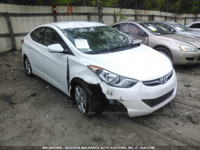 5NPDH4AE3DH423305 - 2013 HYUNDAI ELANTRA GLS/LIMITED WHITE photo 1