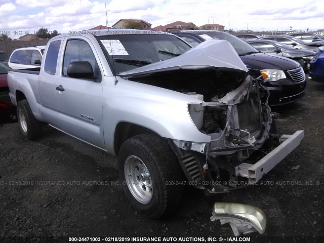 5TETX22N87Z348765 - 2007 TOYOTA TACOMA ACCESS CAB ვერცხლისფერი ფოტო 1