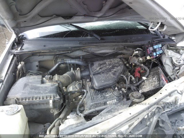 5TETX22N87Z348765 - 2007 TOYOTA TACOMA ACCESS CAB ვერცხლისფერი ფოტო 10