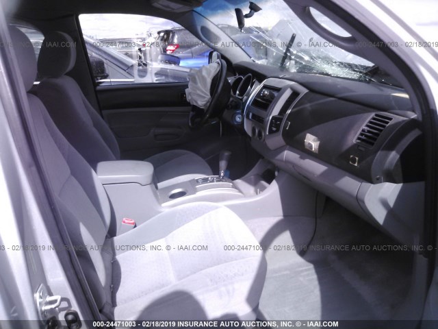 5TETX22N87Z348765 - 2007 TOYOTA TACOMA ACCESS CAB ვერცხლისფერი ფოტო 5