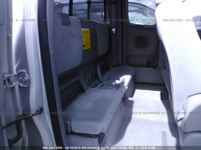 5TETX22N87Z348765 - 2007 TOYOTA TACOMA ACCESS CAB ვერცხლისფერი ფოტო 8