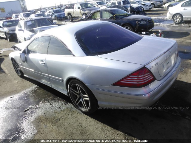 WDBPJ74JX5A043137 - 2005 MERCEDES-BENZ CL 55 AMG SILVER photo 3