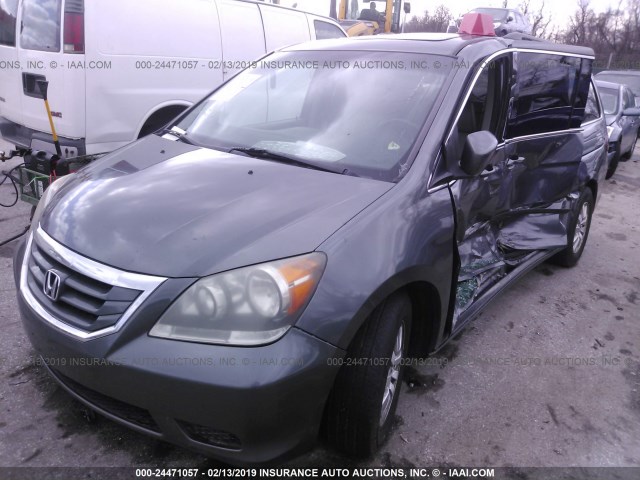 5FNRL38708B113137 - 2008 HONDA ODYSSEY EXL GRAY photo 2