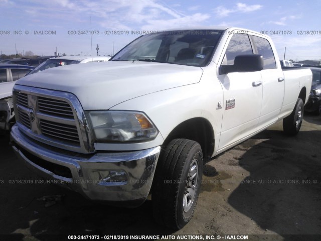 3C6UD5JL7CG293995 - 2012 DODGE RAM 2500 SLT WHITE photo 2