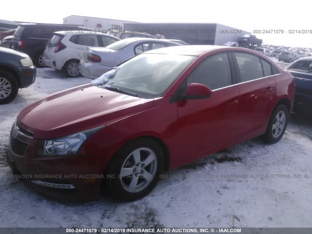 1G1PE5SB6G7222824 - 2016 CHEVROLET CRUZE LIMITED LT RED photo 2