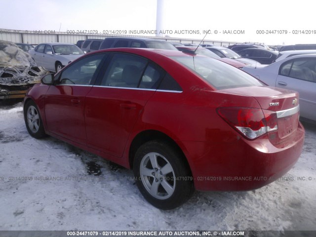 1G1PE5SB6G7222824 - 2016 CHEVROLET CRUZE LIMITED LT RED photo 3