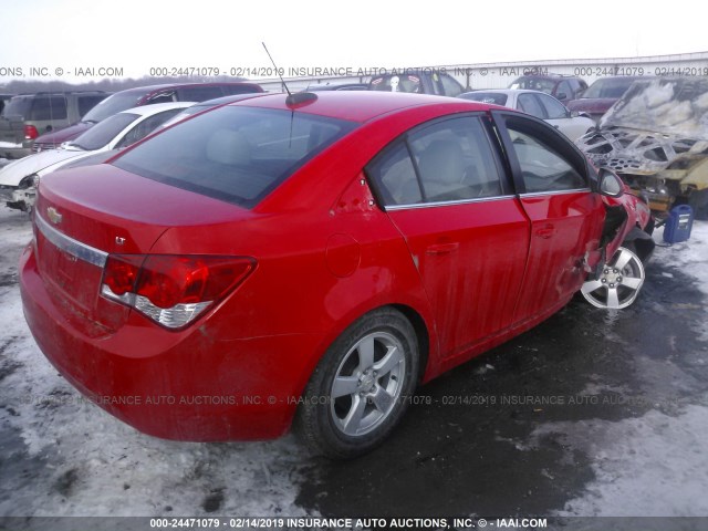 1G1PE5SB6G7222824 - 2016 CHEVROLET CRUZE LIMITED LT RED photo 4