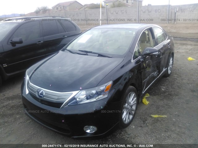 JTHBB1BA5A2001583 - 2010 LEXUS HS 250H BLACK photo 2