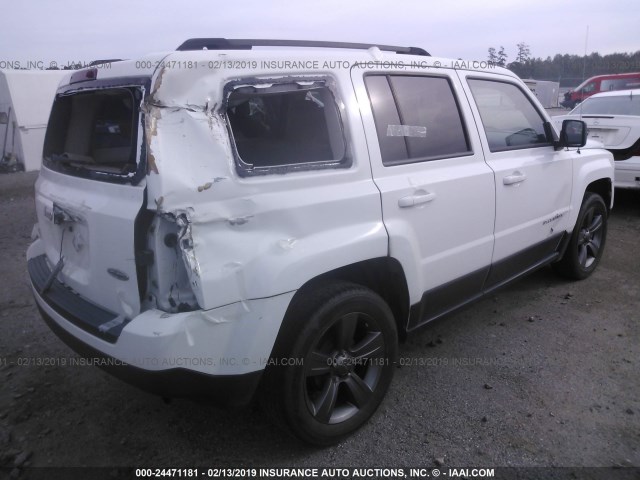 1C4NJPFA4FD106898 - 2015 JEEP PATRIOT LATITUDE WHITE photo 4