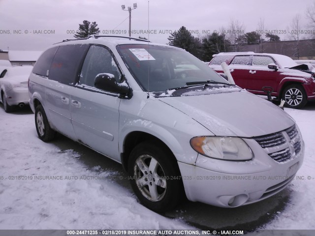 2D4GP44LX7R348705 - 2007 DODGE GRAND CARAVAN SXT SILVER photo 1