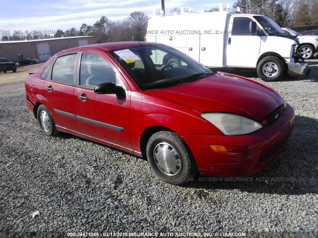 1FAFP33P62W104028 - 2002 FORD FOCUS LX RED photo 1