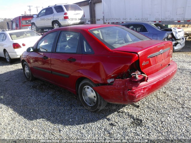 1FAFP33P62W104028 - 2002 FORD FOCUS LX RED photo 3