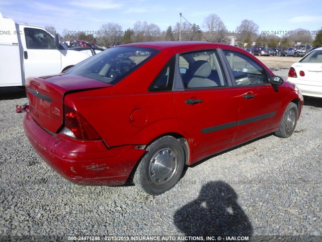 1FAFP33P62W104028 - 2002 FORD FOCUS LX RED photo 4