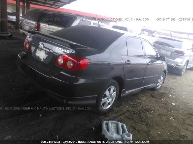 1NXBR30E48Z002846 - 2008 TOYOTA COROLLA CE/LE/S BLACK photo 4