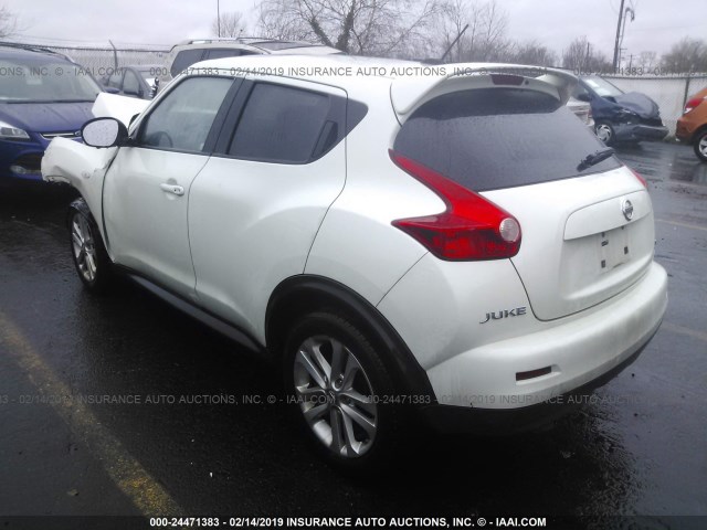 JN8AF5MV0CT119454 - 2012 NISSAN JUKE S/SV/SL WHITE photo 3