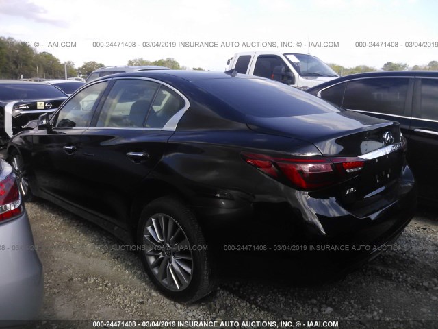 JN1EV7AR7JM441571 - 2018 INFINITI Q50 LUXE/SPORT BLACK photo 3