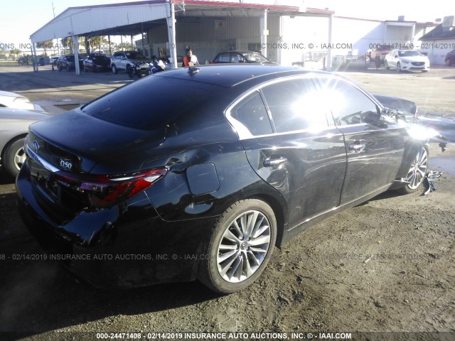 JN1EV7AR7JM441571 - 2018 INFINITI Q50 LUXE/SPORT BLACK photo 4