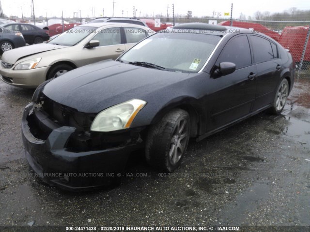 1N4BA41E07C800268 - 2007 NISSAN MAXIMA SE/SL BLACK photo 2