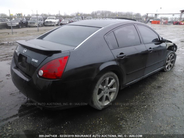 1N4BA41E07C800268 - 2007 NISSAN MAXIMA SE/SL BLACK photo 4