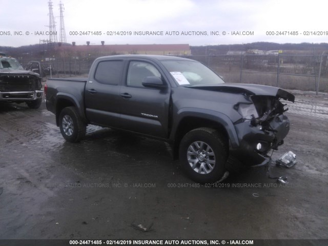 3TMCZ5AN2HM106713 - 2017 TOYOTA TACOMA DBL CAB/SR/TRDSPT/OR/PRO GRAY photo 1