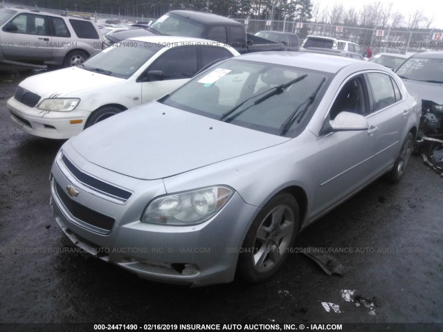1G1ZC5EB1AF239232 - 2010 CHEVROLET MALIBU 1LT 银色 照片 2
