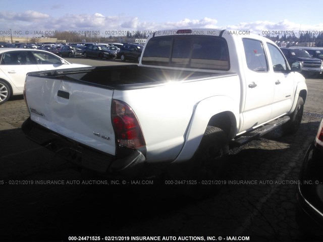 5TELU42N45Z065118 - 2005 TOYOTA TACOMA DOUBLE CAB 白色 照片 4