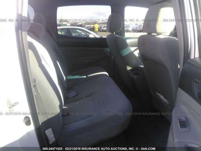 5TELU42N45Z065118 - 2005 TOYOTA TACOMA DOUBLE CAB 白色 照片 8