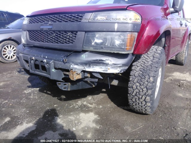 1GCDT136968143473 - 2006 CHEVROLET COLORADO RED photo 6