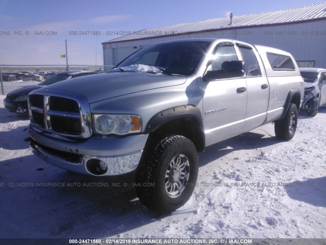 3D7KU28C24G214390 - 2004 DODGE RAM 2500 ST/SLT SILVER photo 2