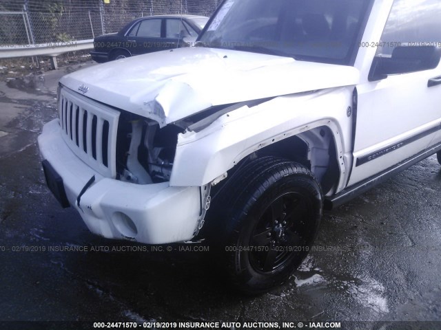 1J8HG48N26C221444 - 2006 JEEP COMMANDER 白色 照片 6