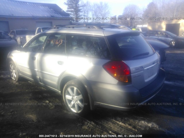 4S4BP61C467311121 - 2006 SUBARU LEGACY OUTBACK 2.5I SILVER photo 3