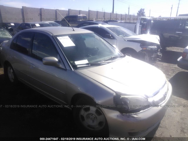 JHMES96683S007379 - 2003 HONDA CIVIC HYBRID GOLD photo 1