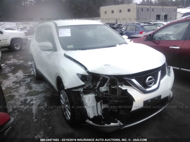 5N1AT2MV2EC850601 - 2014 NISSAN ROGUE S/SL/SV WHITE photo 1