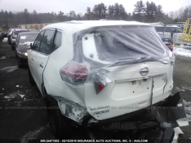 5N1AT2MV2EC850601 - 2014 NISSAN ROGUE S/SL/SV WHITE photo 3