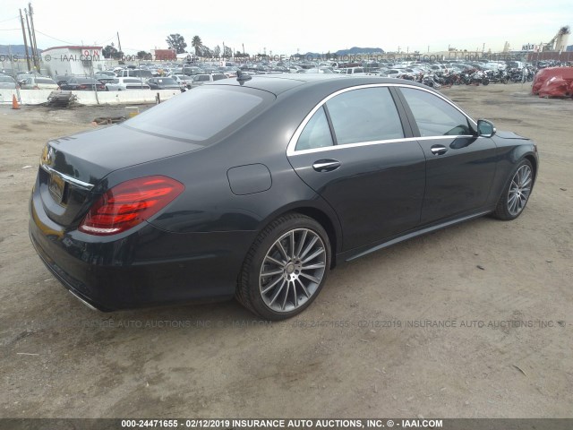 WDDUG8CB8GA245213 - 2016 MERCEDES-BENZ S 550 GRAY photo 4