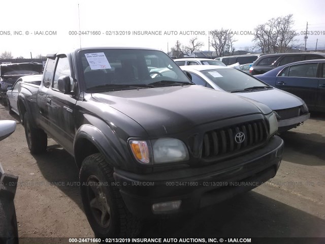 5TEWN72N43Z254053 - 2003 TOYOTA TACOMA XTRACAB BLACK photo 1