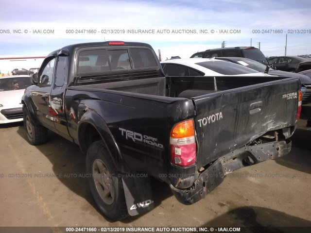 5TEWN72N43Z254053 - 2003 TOYOTA TACOMA XTRACAB BLACK photo 3