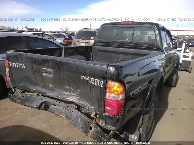 5TEWN72N43Z254053 - 2003 TOYOTA TACOMA XTRACAB BLACK photo 4