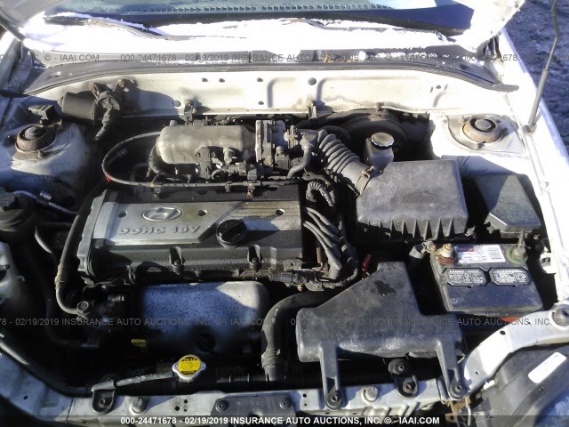 KMHCG45C44U512860 - 2004 HYUNDAI ACCENT GL SILVER photo 10