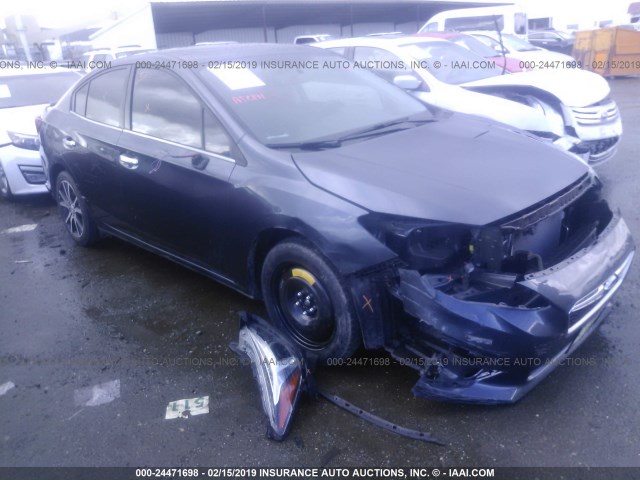 4S3GKAU60H3618068 - 2017 SUBARU IMPREZA LIMITED BLUE photo 1