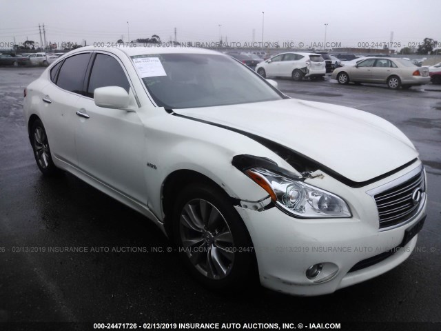 JN1EY1AP8CM910592 - 2012 INFINITI M35H WHITE photo 1