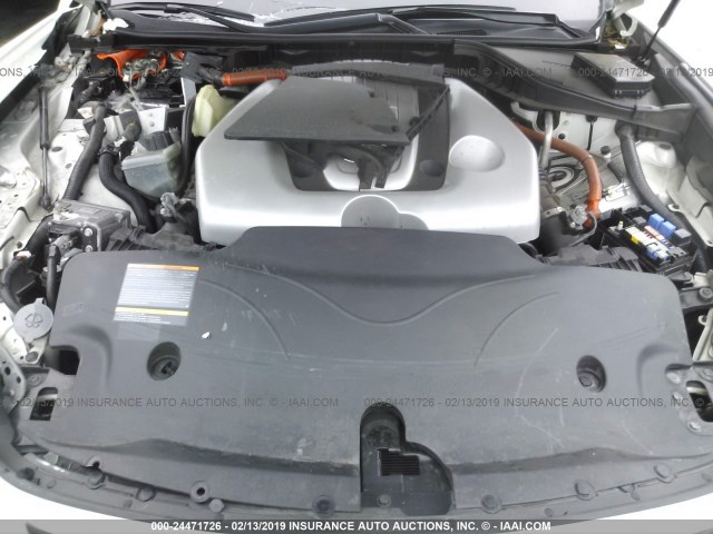 JN1EY1AP8CM910592 - 2012 INFINITI M35H WHITE photo 10